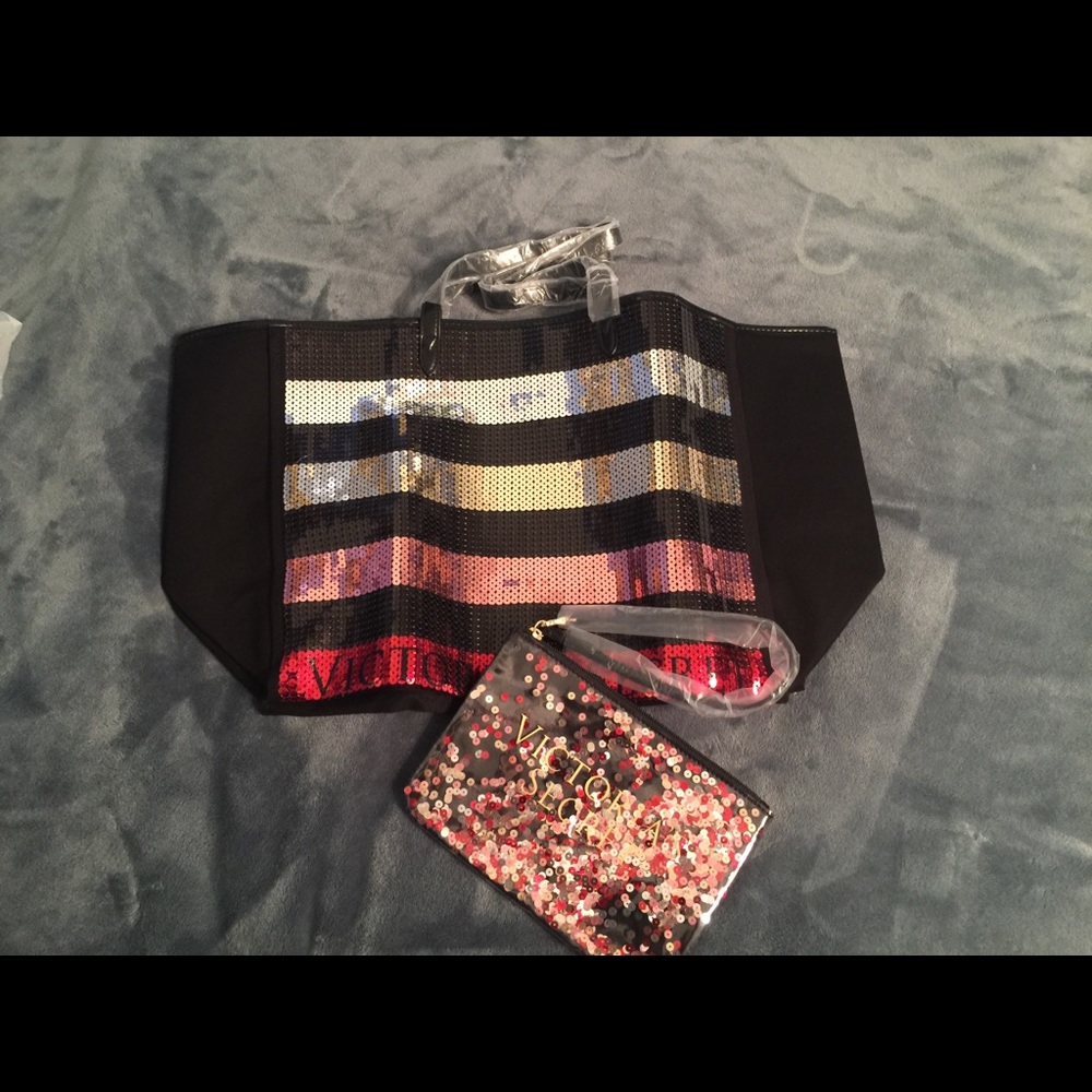 Vs large tote bag with mini clutch